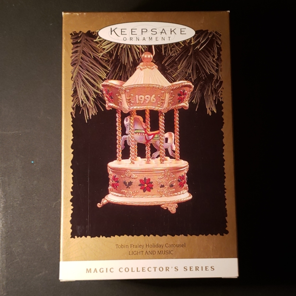 Vintage Hallmark Ornament Tobin Fraley Holiday Carousel